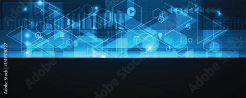Abstract modern technology and science concept background