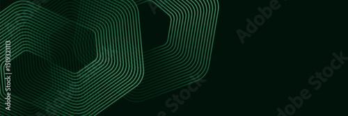 Green cyberspace hexagonal background. Hexagonal grid technology pattern. vector