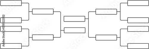 Printable 16-Team Single Elimination Tournament Bracket Template
