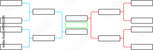 Tournament Bracket Template Customizable Design for Competitions