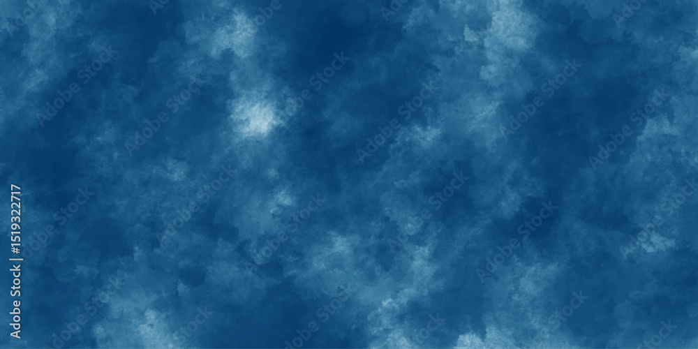 Blue Cloud Texture Background. Soft Abstract Sky Pattern in Light and Dark Tone
