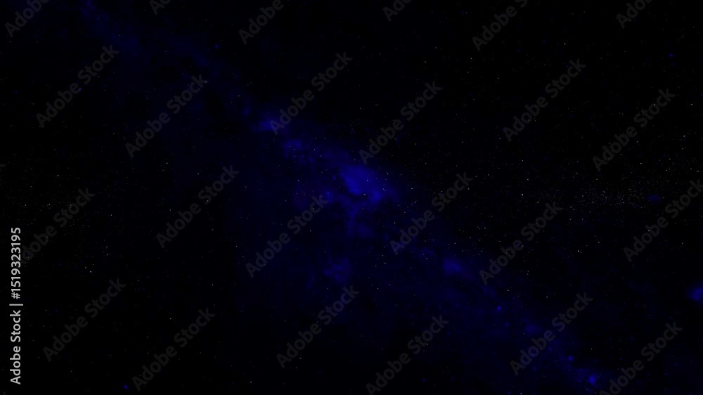 Captivating night sky with stars milky way and nebulae in deep blue and black space background