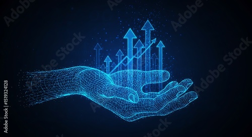 Abstract blue background with Star of David and stars, a symbol of residential real estate and housing concept