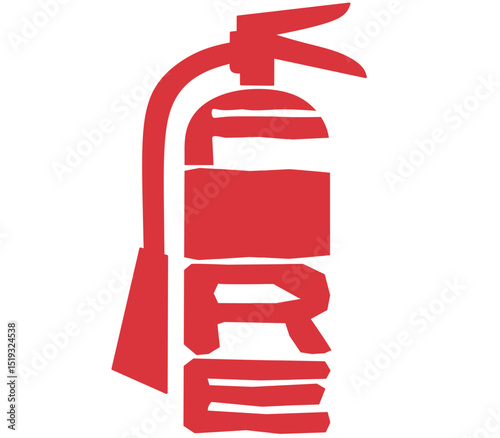 Red fire extinguisher icon