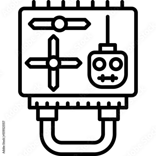 Drone Case Icon Vector Element