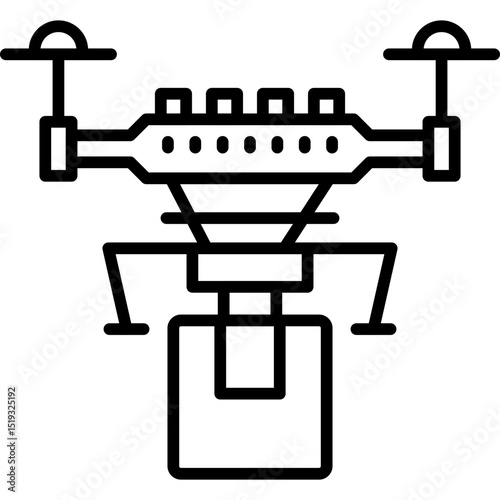 Drone Icon Vector Element