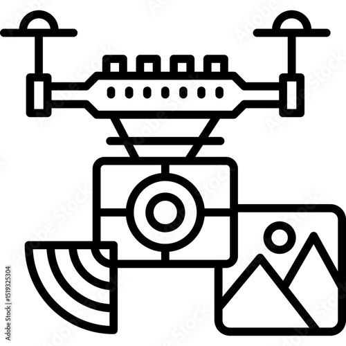 Drone Icon Vector Element