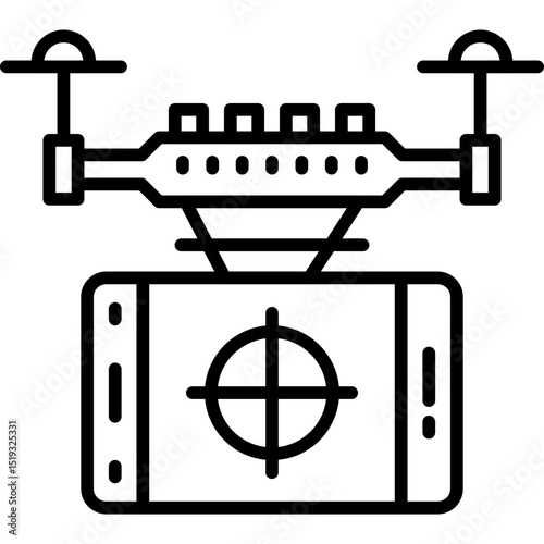 Drone Icon Vector Element