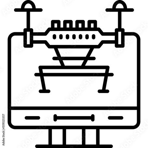 Drone Icon Vector Element