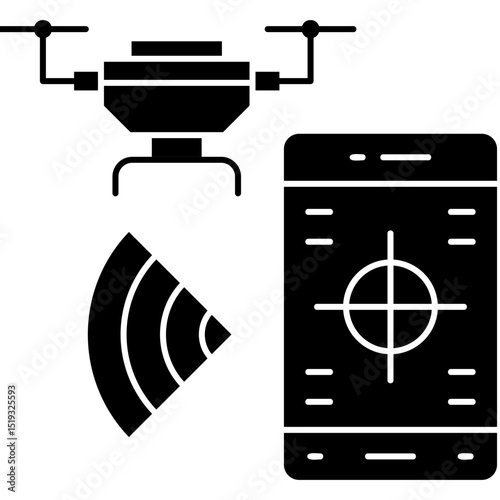Drone Icon Vector Element
