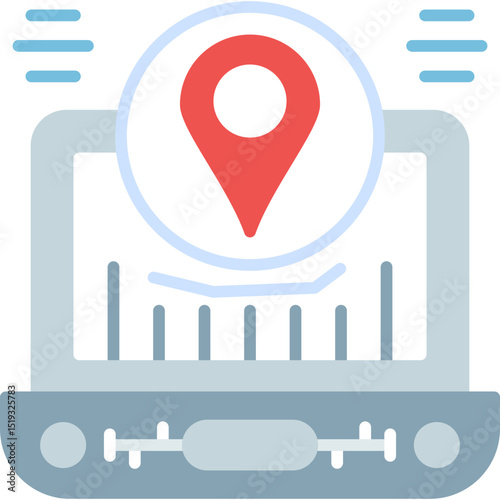 Pin Icon Vector Element