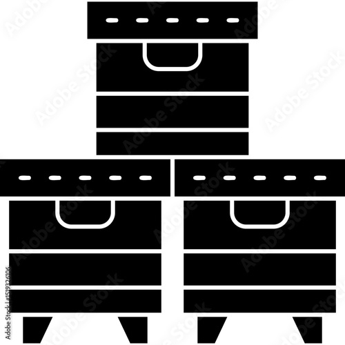 Boxes Icon Vector Element