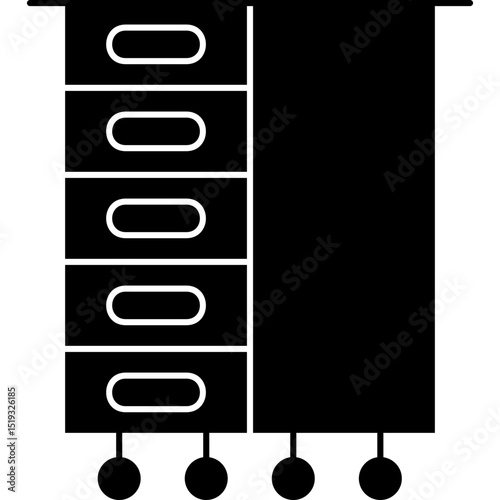 Cabinet Icon Vector Element