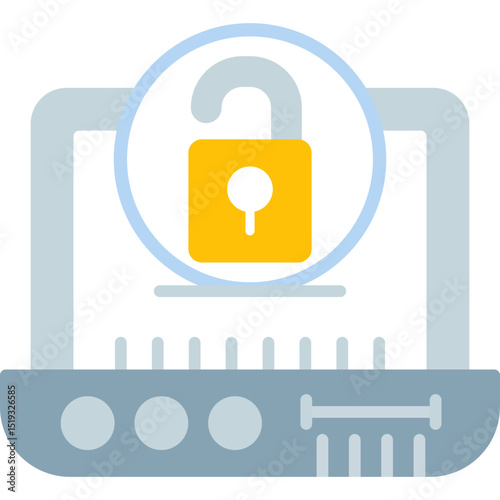 Lock Icon Vector Element