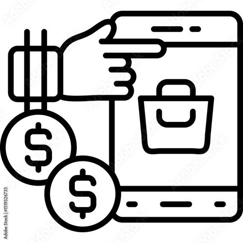 Smartphone Icon Vector Element