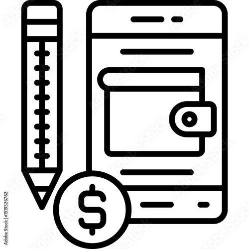 Wallet Icon Vector Element