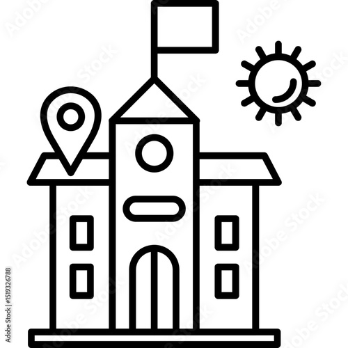School Building Icon
