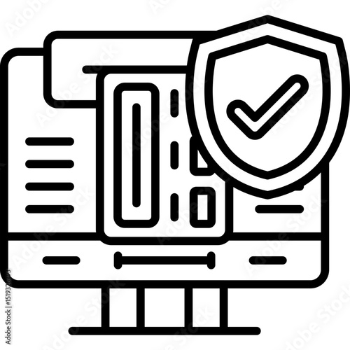 Payment Check Icon Vector Element