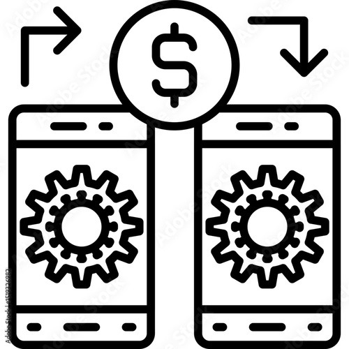 Payment Setting Icon Vector Element