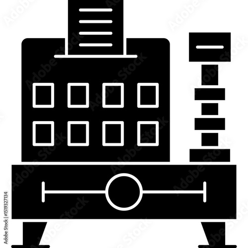 Cash Register Icon Vector Element