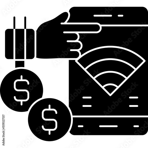 Point Of Service Icon Vector Element