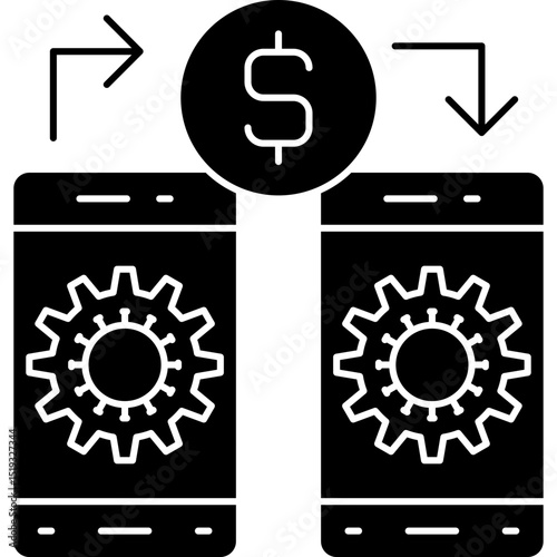 Payment Setting Icon Vector Element