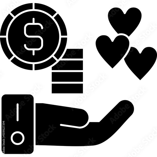 Donation Icon Vector Element