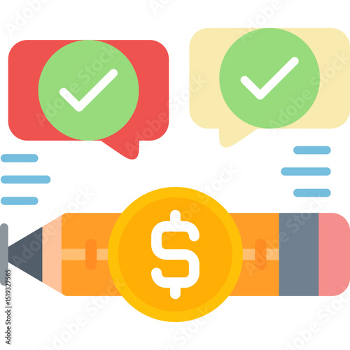 Pros And Cons Icon Vector Element