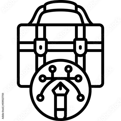 Briefcase Icon Vector Element