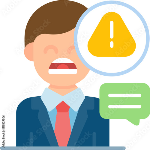 Dissatisfaction Icon Vector Element