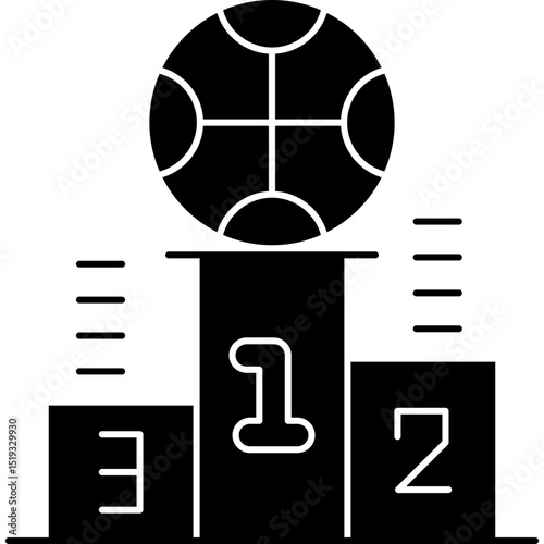 Podium Icon Vector Element