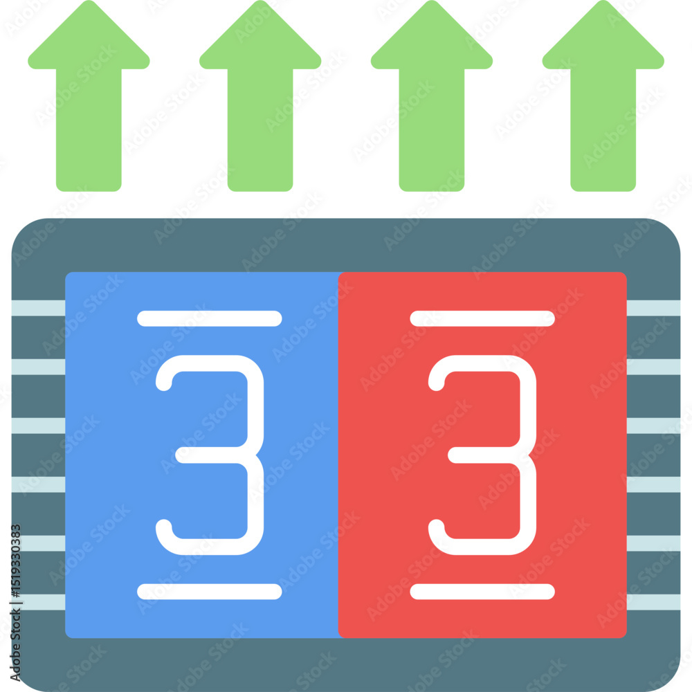 Scoreboard Icon Vector Element Scoreboard Icon Vector Element