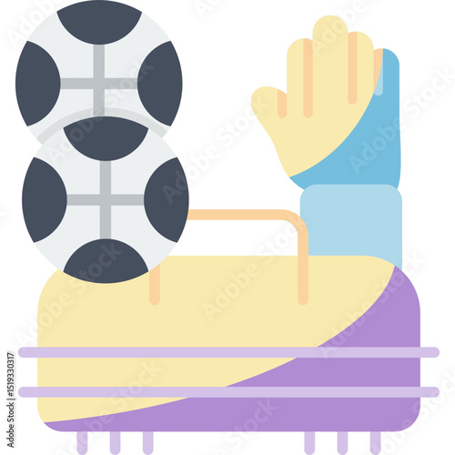 Sport Bag Icon Vector Element