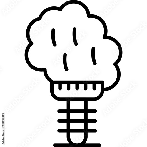 Cotton Candy Icon Vector Element