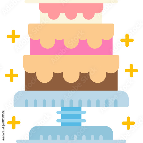 Cake Icon Vector Element