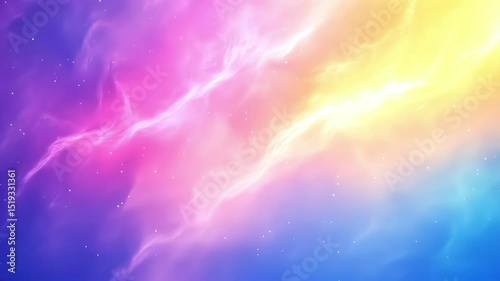 pink purple yellow gradient clouds in dreamy glowing atmosphere