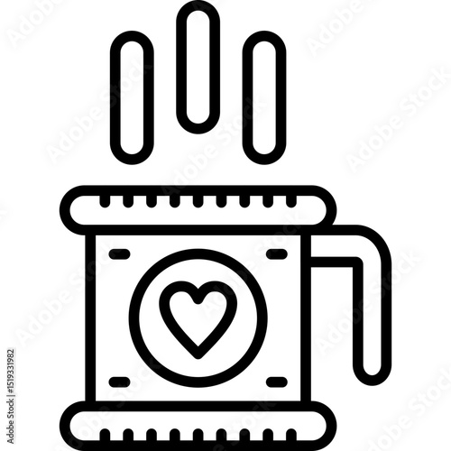 Coffee Mug Icon Vector Element