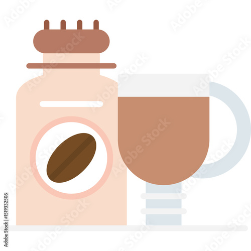 Coffee Cup Icon Vector Element