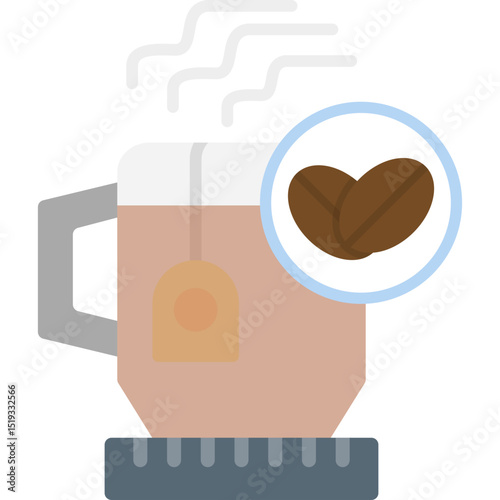 Coffee Cup Icon Vector Element