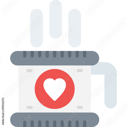 Coffee Mug Icon Vector Element