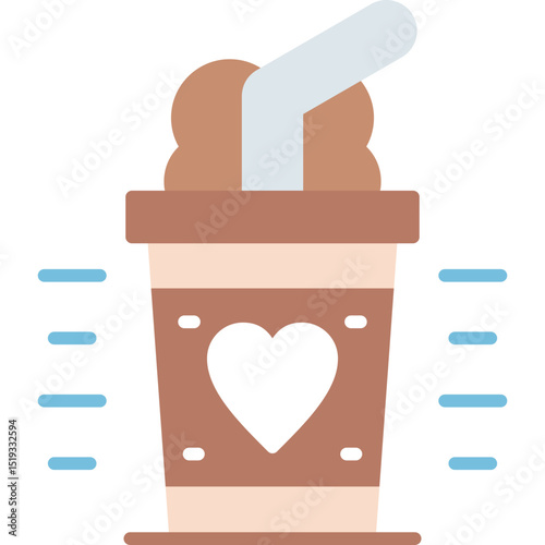 Coffee Cup Icon Vector Element