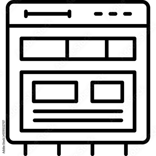 Coffee Maker Icon Vector Element