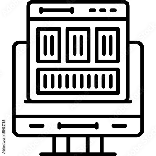 Coffee Pot Icon Vector Element