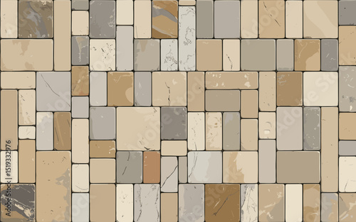 pattern, texture, wall, tile, stone, brick, architecture, mosaic, floor, surface, seamless, wallpaper, square, construction, backdrop, design, textured, block, building, old, structure, brown, cube, b