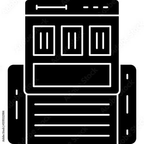 Coffee Maker Icon Vector Element
