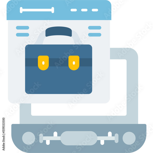 Iced Coffee Icon Vector Element