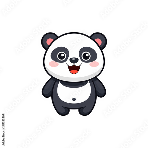 a happy cute panda sticker.svg