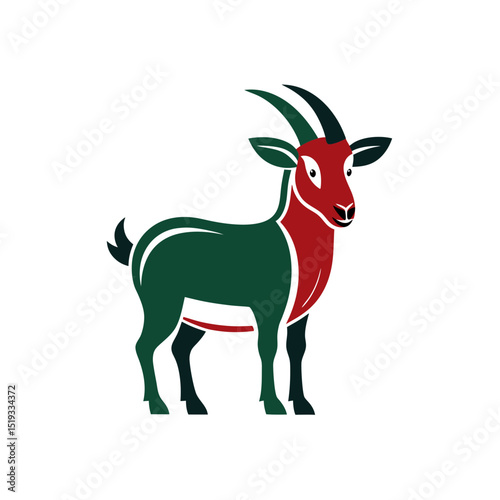 goat  template design vector with white background.svg