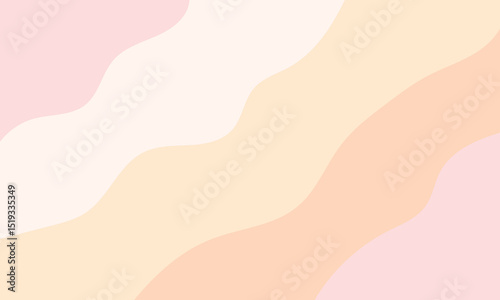 Soft Pastel Wavy Abstract Background with Gentle Earth Tones