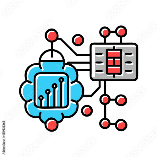 Neural network and microchip for AI processing.